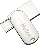 Память USB 3.0/USB Type-C 64 GB Netac U785C, металл. серебристый (NT03U785C-064G-30PN)