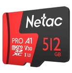 Карта памяти microSDXC [класс 10/UHS-II/U3] 512 GB Netac Extreme Pro P500 (NT02P500PRO-512G-S)