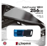 Память USB 3.2/USB Type C 256 GB Kingston DataTraveler 80 M, черный (DT80M/256GB)