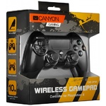 Геймпад Canyon CND-GPW5 для PS4, виброотдача, USB, чёрный