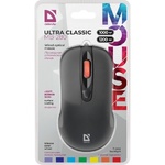 Мышь Defender Ultra Classic MB-280, 1600dpi, подсветка, USB, чёрный