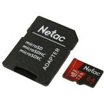 Карта памяти microSDHC [класс 10/UHS-I/U1] 64Gb Netac P500 Pro + SD адаптер (NT02P500PRO-064G-R)