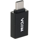 Переходник OTG USB 3.1 Type-C --> USB 3.0 Af (мет. корпус) VCOM <CA431M>