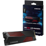 SSD Samsung 1000Gb 990 PRO w/heatsink-2, M.2 PCIe Gen 4.0 x4, NVMe 2.0, V-NAND 3-bit TLC, Retail