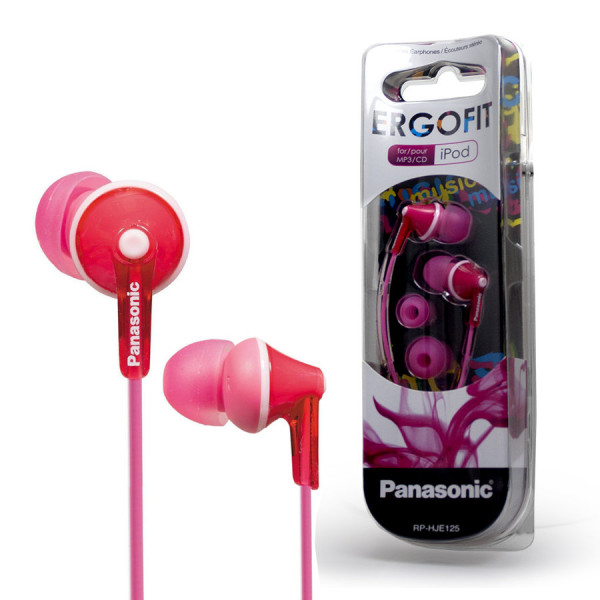 Наушники Panasonic RP-HJE125E-P вкладыши, розовый