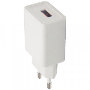 Зарядное устройство сетевое GoPower GP1U 1USB 2.4A 12W белый (1/120/480)