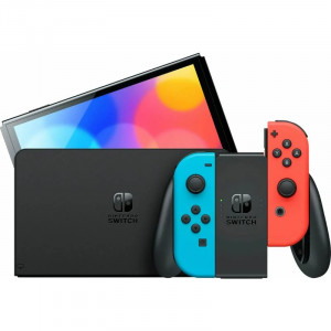 Игровая консоль Nintendo Switch (OLED model) Neon Blue-Red