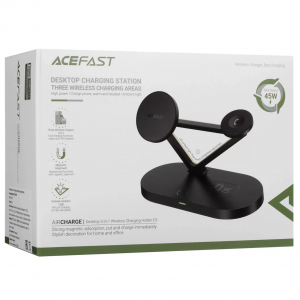 Беспроводная зарядка Acefast E9 - 3 в 1 для iPhone, Watch, Airpods