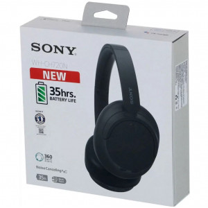 Беспроводные накладные наушники Sony WH-CH720N, беспроводная гарнитура, черные