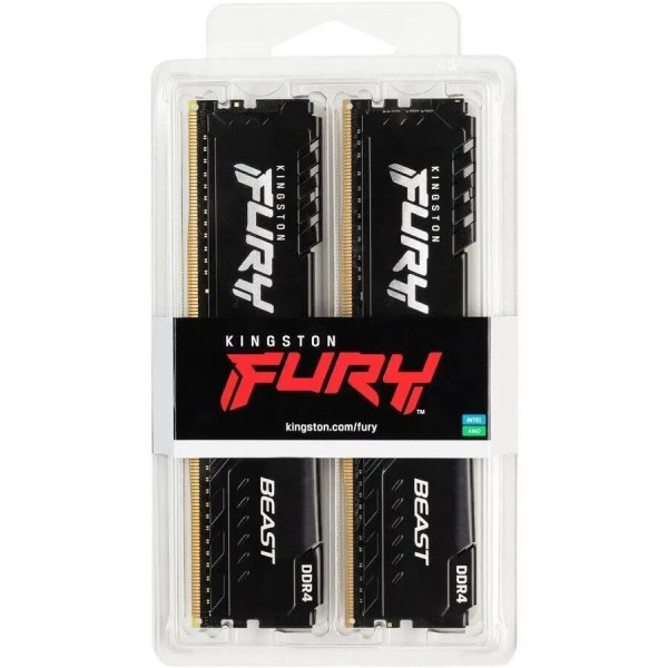 Оперативная память Kingston FURY Beast Black [KF436C18BBK2/32] 32 ГБ