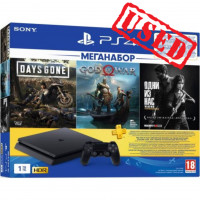 Игровая консоль SONY PlayStation 4 Slim 1Tb (Days Gone+God Of War+The Last of Us) Used