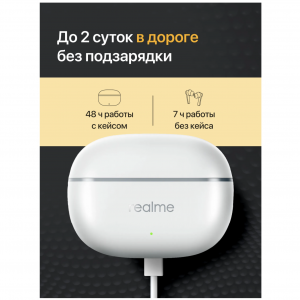 Наушники Realme Buds Т200 Lite Белые