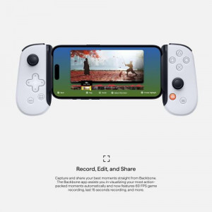 BACKBONE One Mobile Gaming Controller (Android and iPhone 15 USB-C PlayStation Edition White)