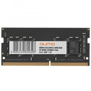 Оперативная память SO-DIMM QUMO 16GB DDR4-3200 (QUM4S-16G3200P22) Оперативная память SO-DIMM QUMO 16GB DDR4-3200 (QUM4S-16G3200P22)