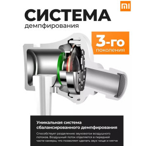 Проводные наушники Xiaomi Mi In-Ear Headphones Basic черный, внутриканальные, Jack 3.5 мм