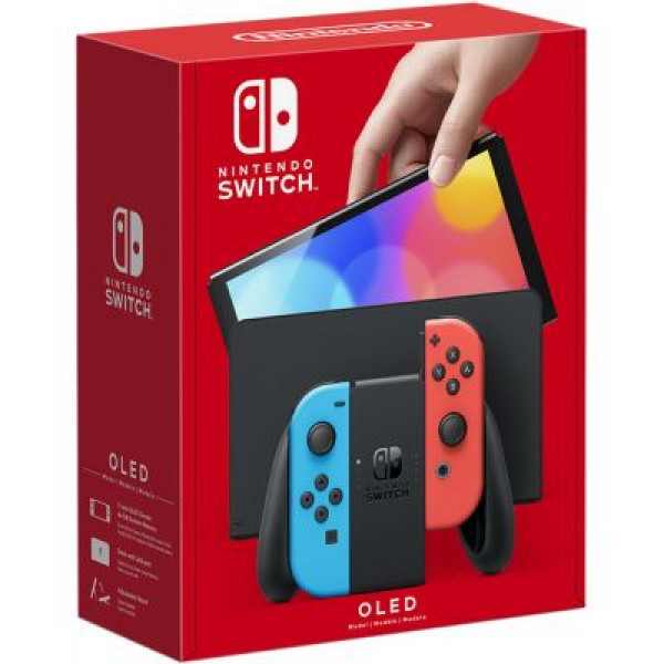 Игровая консоль Nintendo Switch (OLED model) Neon Blue-Red