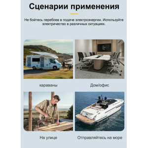 Инвертор автомобильный ANENJI , 4000 Вт с выходом чистой синусоиды