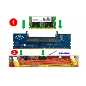 Адаптер разъема DDR4 SO-DIMM для ноутбука и компьютера DIMM RAM