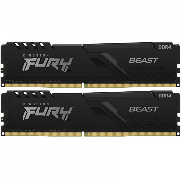 Оперативная память Kingston FURY Beast Black [KF432C16BBK2/16] 16 ГБ
