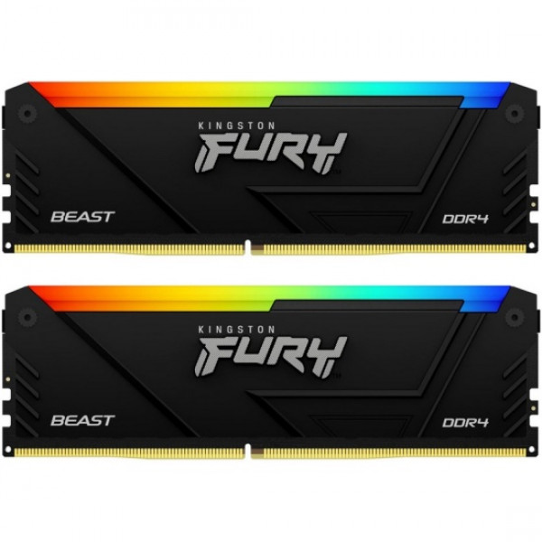 Оперативная память DIMM Kingston FURY Beast RGB XMP 32GB (16GB x2) DDR4-3600 (KF436C18BB2AK2/32)