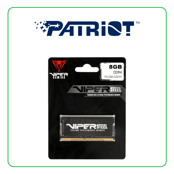 Оперативная память Patriot Memory SO-DIMM DDR4 8Gb 3200MHz pc-25600 Steel Series CL22 (PVS48G320C8S) Оперативная память Patriot Memory SO-DIMM DDR4 8Gb 3200MHz pc-25600 Steel Series CL22 (PVS48G320C8S)