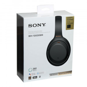 Беспроводные наушники Sony WH-1000XM4, черные