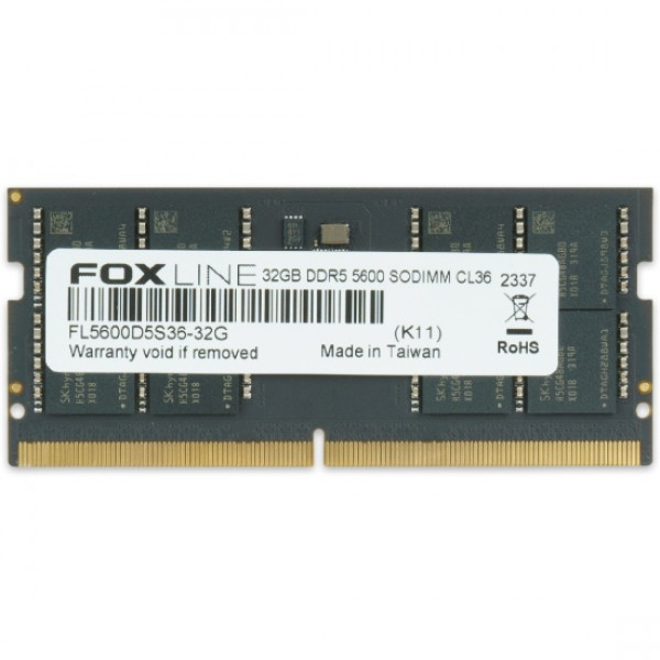 Оперативная память SO-DIMM FOXLINE 32GB DDR5-5600 (FL5600D5S36-32G) Оперативная память SO-DIMM FOXLINE 32GB DDR5-5600 (FL5600D5S36-32G)